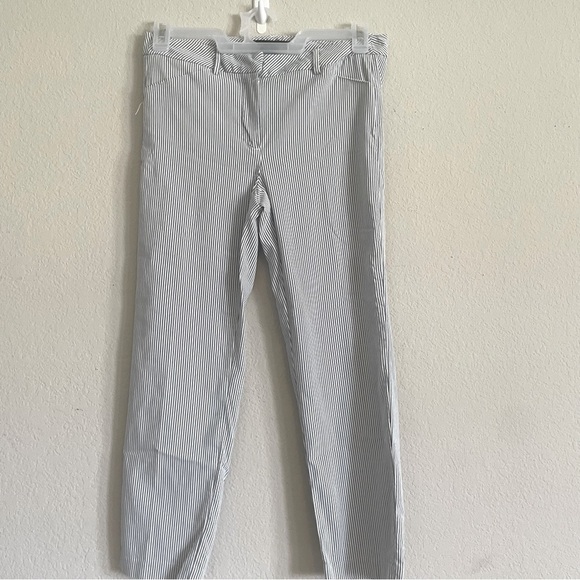 Zac and Rachel striped trouser pants size 6 old money chic stretch comfort work - Picture 1 of 7
